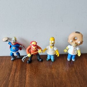 Vintage Y2K Playmates Toys Simpsons Characters Homer, Grounds Keeper Willie